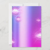 Sweet 16e 15e Futuristic Unicorn roze Kaart (Achterkant)