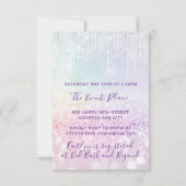 Sweet 16e 15e Quinceanera Bridal Pastel Strings Kaart (Achterkant)