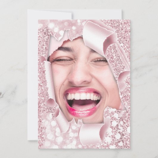 Sweet 16e 15e Vrijgezellenfeest 3D Roos Afstuderen Kaart (Voorkant)