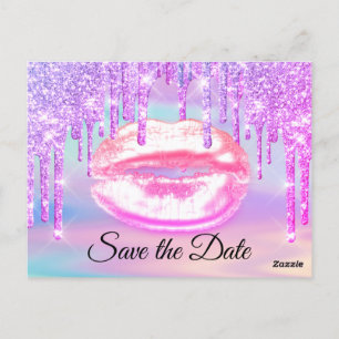 Sweet 16e Bridal Quinceanera Kiss roze schijven Briefkaart