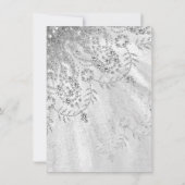 Sweet 16e Vrijgezellenfeest Royal Gray Silver Dres Kaart (Achterkant)