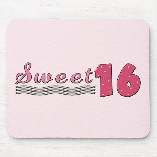 Sweet 16Mousepad Muismat (Voorkant)