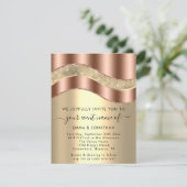 Sweet 16t Vrijgezellenfeest QR Code Roos Kopergoud (Staand voorkant)