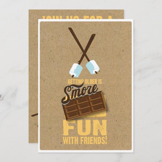 Sweet 16th Birthday Bonfire-uitvindingen Kaart (Voorkant / Achterkant)