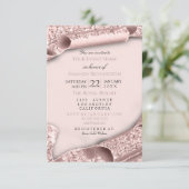 Sweet 16th Birthday Bridal Afstuderen Roos Foto Kaart (Staand voorkant)