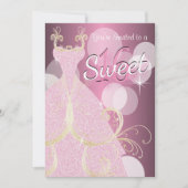 Sweet 16th Birthday Party Kaart (Voorkant)