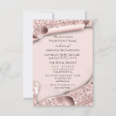 Sweet 16th Birthday Vrijgezellenfeest 3D Roze Rose Kaart (Voorkant)