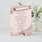 Sweet 16th Birthday Vrijgezellenfeest 3D Roze Rose Kaart (Staand voorkant)