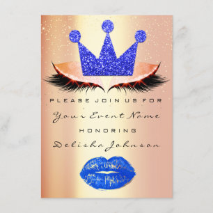 Sweet 16th Bridal Blue Quinceanera Kiss Princess Kaart