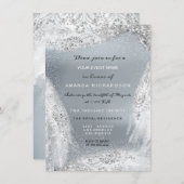 Sweet 16th Bridal Diamond Dress Grey Silver Kaart (Voorkant / Achterkant)