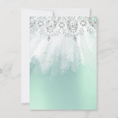 Sweet 16th Bridal Diamond Dress Grey Silver Mint Kaart (Achterkant)