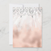 Sweet 16th Bridal Diamond Dress Grey Silver Roos Kaart (Achterkant)