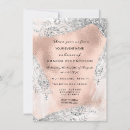 Sweet 16th Bridal Diamond Dress Grey Silver Roos Kaart