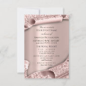 Sweet 16th Bridal Wedding 3D Roos Elegant Kaart (Voorkant)