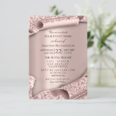 Sweet 16th Bridal Wedding 3D Roos Elegant Kaart (Staand voorkant)