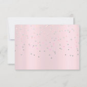 Sweet 16th Crown Princess Confetti Miss Pink Grey Kaart (Achterkant)