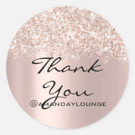 Sweet 16th Small Business Confetti Dank u Roos Ronde Sticker