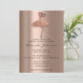 Sweet 16th Vrijgezellenfeest Princess Roos Gold Dr Kaart (Staand voorkant)