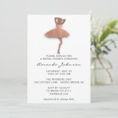 Sweet 16th Vrijgezellenfeest Princess Roos Gold Wh Kaart (Staand voorkant)