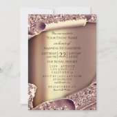 Sweet 16th Vrijgezellenfeest ROOS GOLD MAKEUP Kaart (Voorkant)