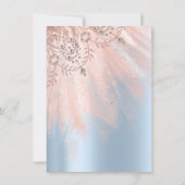 Sweet 16th Vrijgezellenfeest Silver Royal Blue Dre Kaart (Achterkant)