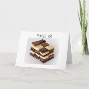 SWEET 18! VERJAARDAGSWENSEN KAART