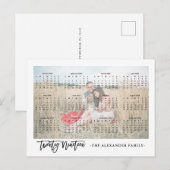 Sweet 2019 Fotokalender Briefkaart (Voorkant / Achterkant)
