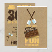 Sweet 30th Birthday Bonfire-uitvindingen Kaart (Voorkant / Achterkant)