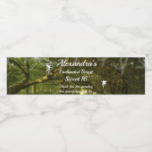 Sweet 61 betoverende bosfeien Aangepast Waterfles Etiket (Enkel label)