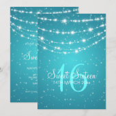 Sweet 61-partij — Blauw over de mousserende keten Kaart (Voorkant / Achterkant)