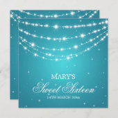 Sweet 61-partij — Blauw over de mousserende keten Kaart (Voorkant / Achterkant)