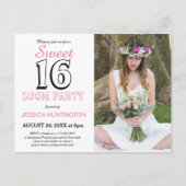 Sweet 61 virtuele uitnodiging van de Birthday Part (Voorkant)