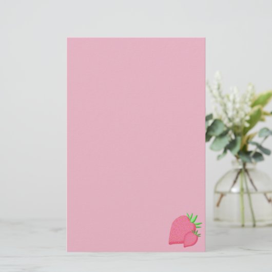 Sweet aardbei briefpapier (Staand voorkant)