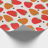 Sweet aardbei cadeaupapier (Hoek)