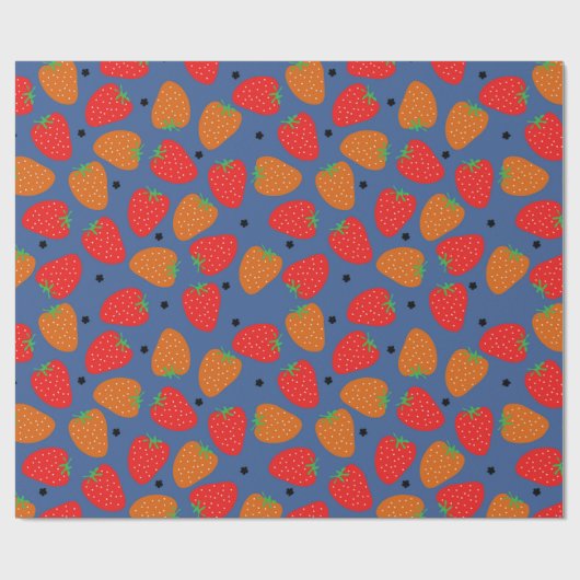 Sweet aardbei cadeaupapier (Vlak)