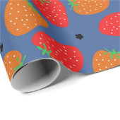 Sweet aardbei cadeaupapier (Rol Hoek)