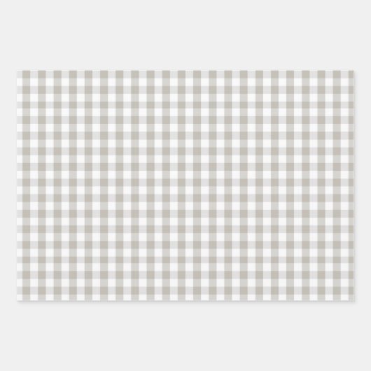 Sweet aardbei Gingham Love Wrapping Paper Sheet (Voorkant 3)