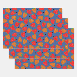 Sweet aardbei inpakpapier vel