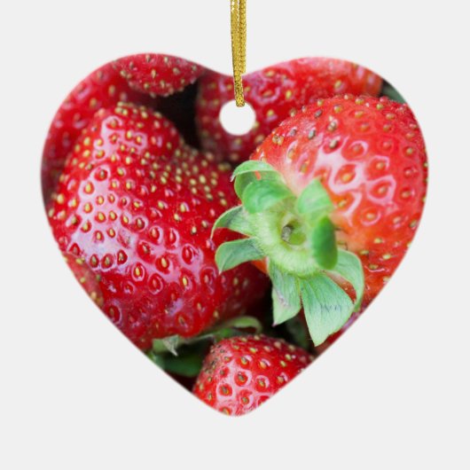 Sweet aardbei keramisch ornament (Voorkant)