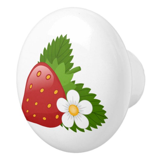 Sweet aardbei keramische knop (Rechts)