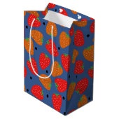 Sweet aardbei medium cadeauzakje (Achterkant Gekanteld)