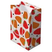 Sweet aardbei medium cadeauzakje (Voorkant Gekanteld)