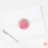 Sweet aardbei ronde sticker (Envelop)