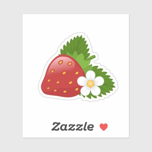 Sweet aardbei sticker (Vel)