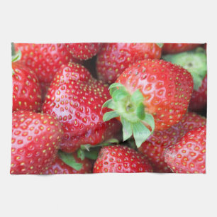 Sweet aardbei theedoek