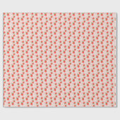 Sweet Aardbeien & Daisies Wrapping Paper Roll Cadeaupapier (Vlak)