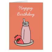 Sweet aardbeienmokshake schattig roze (Voorkant)