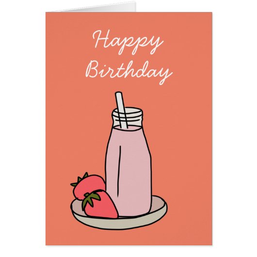 Sweet aardbeienmokshake schattig roze (Voorkant)