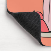 Sweet aardbeienmokshake schattig roze muismat (Hoek)