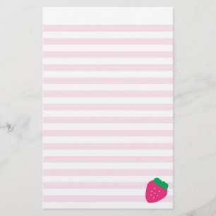 Sweet-aardbeienstrips Briefpapier